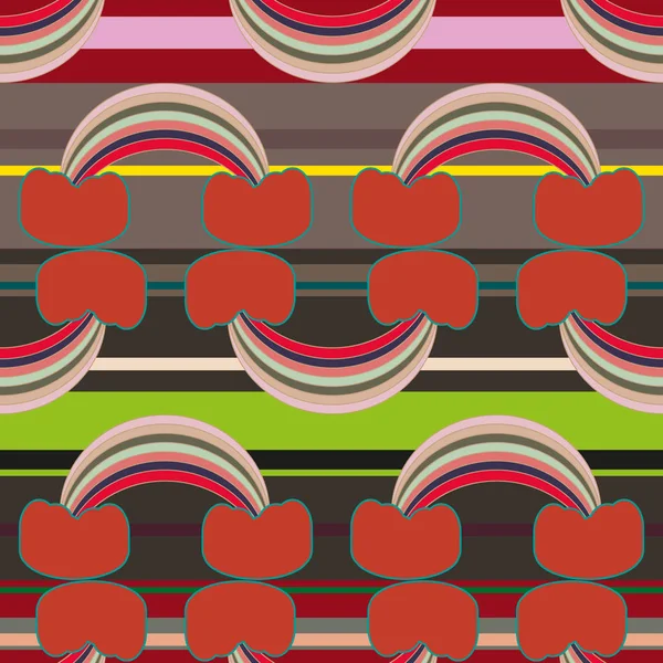 Regenbogenmuster Regenbogen Design Für Textilien Innenarchitektur Bettwäsche Etc Niedliche Abstrakte — Stockvektor