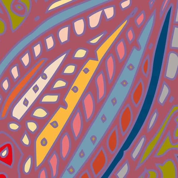Zentangle Tisser Fond Abstrait Multicolore Chaos Motif Sans Couture — Image vectorielle
