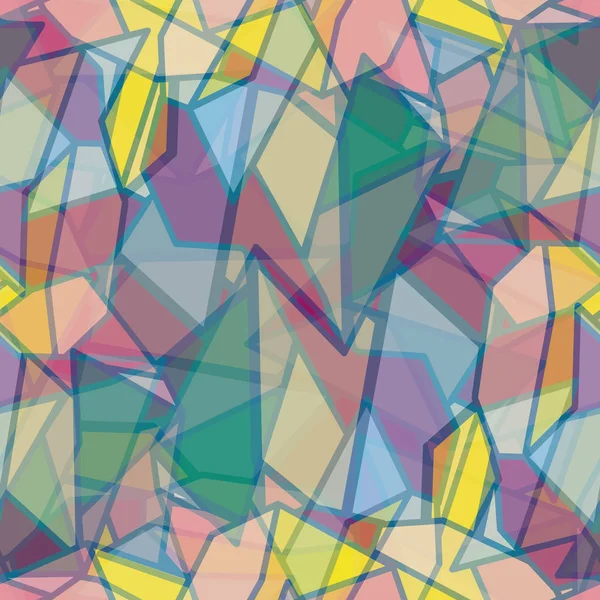 Ilustracja Wektorowa Abstrakcyjny Wzór Geometryczny Kolorowe Bezszwowe Tło — Wektor stockowy