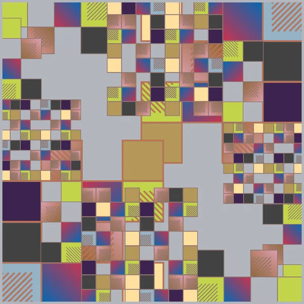 Abstrakcyjny Geometryczny Bezszwowy Wzór Geometryczny — Wektor stockowy