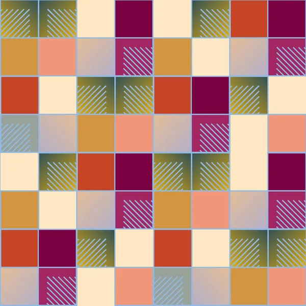 抽象几何的多彩无缝模式 矢量图 — 图库矢量图片