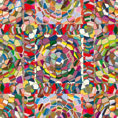soyut renkli mozaik seamless modeli