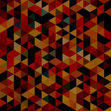 Sorunsuz üçgenler desen. Arka plan ile renkli geometrik şekiller. Vektör