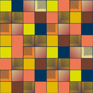 soyut geometrik renkli seamless modeli. vektör çizim