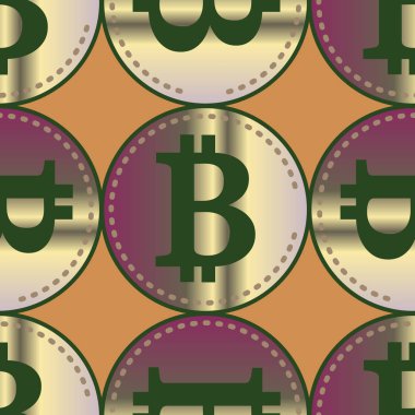 bitcoins parlak parlak pahalı sikkeleri ile Seamless modeli 