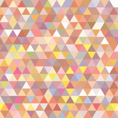 Sorunsuz üçgenler desen. Arka plan ile renkli geometrik şekiller. Vektör