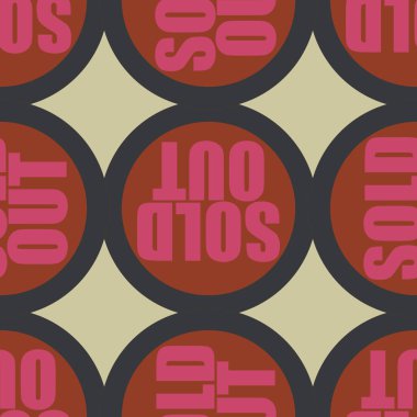 Dikişsiz desen, vektör çizim sattı