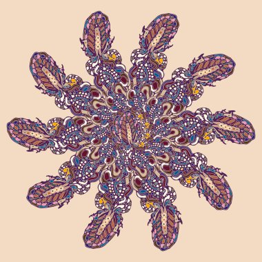 Stil zentangle yeni simetrik mandala doodle ile sanat esin kaynağı oldu. Duvar kağıdı, desen dolgularını, web sayfaları, yüzey dokuları için dekoratif nesne-ebilmek var olmak kullanılmış.