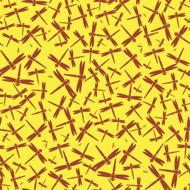 Dekoratif renkli seamless modeli ile şirin yusufçuk