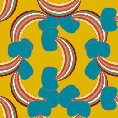 Gökkuşağı seamless modeli. Gökkuşağı Dizayn Tekstil, iç tasarım, keten, vb için. Şirin soyut çocuklar arka plan.