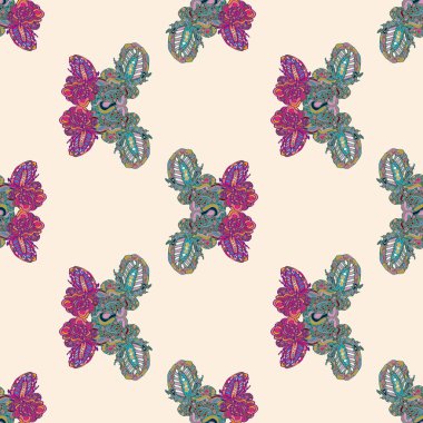 soyut dikişsiz desen, vektör illüstrasyonu