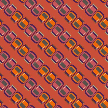 simetrik soyut desen, vektör çizim oluşturma 