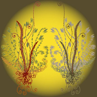 Yeni tasarım çalışmaları için el yapımı doodle ile soyut desen