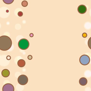 Soyut geometrik renkli seamless modeli daireler ile vektör çizim arka planı için. 