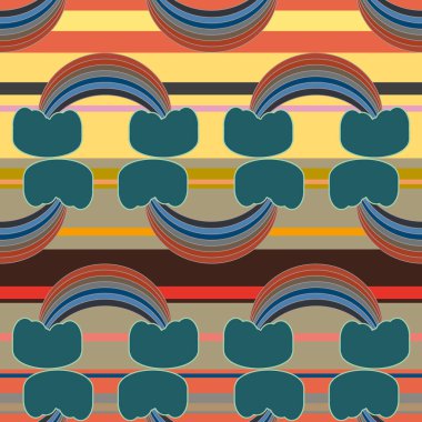 Gökkuşağı seamless modeli. Gökkuşağı Dizayn Tekstil, iç tasarım, keten, vb için. Şirin soyut çocuklar arka plan.