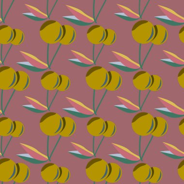 Kiraz için arka plan ile renkli seamless modeli. 