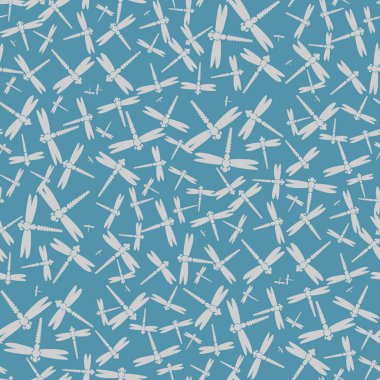 Dekoratif renkli seamless modeli ile şirin yusufçuk