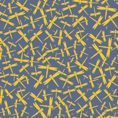 Dekoratif renkli seamless modeli ile şirin yusufçuk