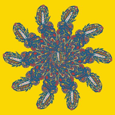 Stil zentangle yeni simetrik mandala doodle ile sanat esin kaynağı oldu. Duvar kağıdı, desen dolgularını, web sayfaları, yüzey dokuları için dekoratif nesne-ebilmek var olmak kullanılmış.