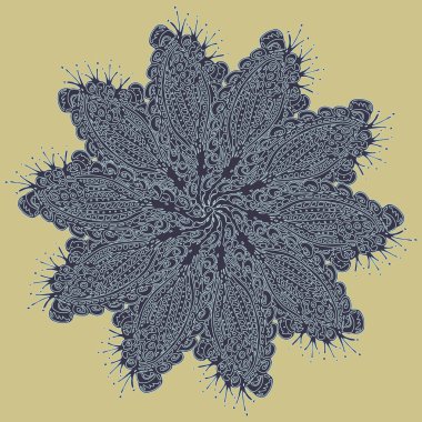 Stil zentangle yeni simetrik mandala doodle ile sanat esin kaynağı oldu. Duvar kağıdı, desen dolgularını, web sayfaları, yüzey dokuları için dekoratif nesne-ebilmek var olmak kullanılmış.