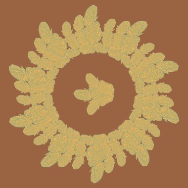 Stil zentangle yeni simetrik mandala doodle ile sanat esin kaynağı oldu. Duvar kağıdı, desen dolgularını, web sayfaları, yüzey dokuları için dekoratif nesne-ebilmek var olmak kullanılmış.