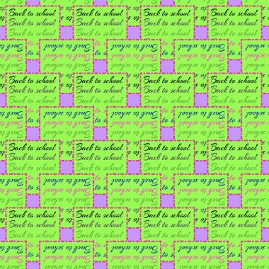Okul hazırlıkları, arka plan için yeni dikişsiz desen. 