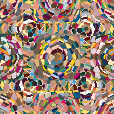 soyut renkli mozaik seamless modeli