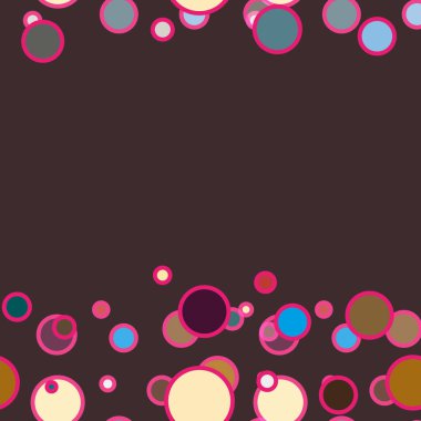 Soyut geometrik renkli seamless modeli daireler ile vektör çizim arka planı için. 