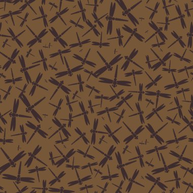 Dekoratif renkli seamless modeli ile şirin yusufçuk