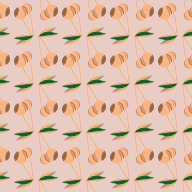 Kiraz, vektör çizim ile vektör seamless modeli 