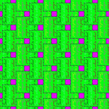 Okul hazırlıkları, arka plan için yeni dikişsiz desen. 