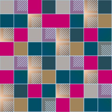 soyut geometrik renkli seamless modeli. vektör çizim