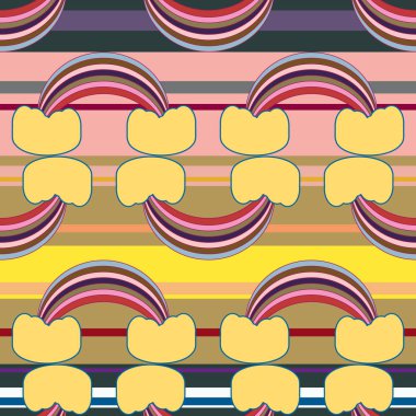 Gökkuşağı seamless modeli. Gökkuşağı Dizayn Tekstil, iç tasarım, keten, vb için. Şirin soyut çocuklar arka plan.
