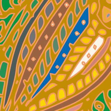 Zentangle arka plan çok renkli kaos seamless modeli örgü