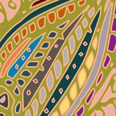 Zentangle arka plan çok renkli kaos seamless modeli örgü