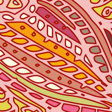 Zentangle arka plan çok renkli kaos seamless modeli örgü