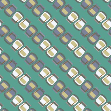 simetrik soyut desen, vektör çizim oluşturma 