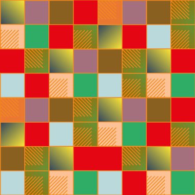 soyut geometrik renkli seamless modeli. vektör çizim