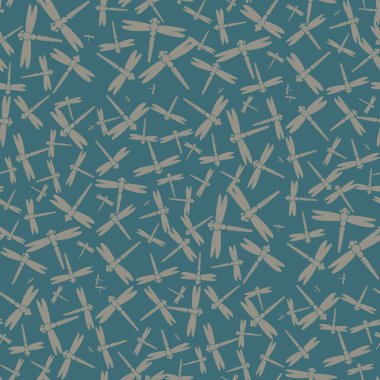 Dekoratif renkli seamless modeli ile şirin yusufçuk