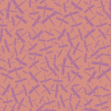 Dekoratif renkli seamless modeli ile şirin yusufçuk