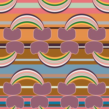 Gökkuşağı seamless modeli. Gökkuşağı Dizayn Tekstil, iç tasarım, keten, vb için. Şirin soyut çocuklar arka plan.