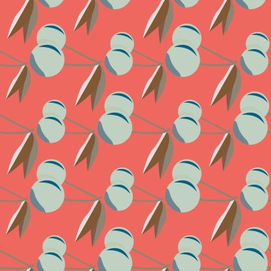 Kiraz için arka plan ile renkli seamless modeli. 