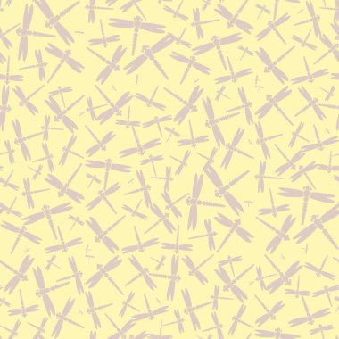 Dekoratif renkli seamless modeli ile şirin yusufçuk