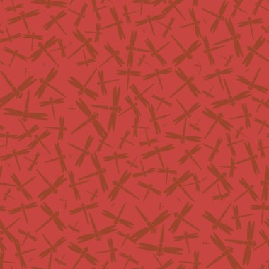 Dekoratif renkli seamless modeli ile şirin yusufçuk