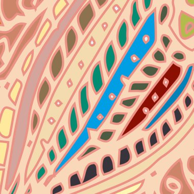 Zentangle arka plan çok renkli kaos seamless modeli örgü