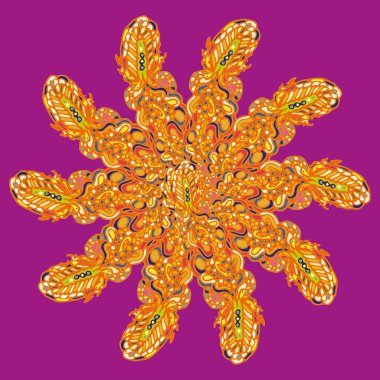 Stil zentangle yeni simetrik mandala doodle ile sanat esin kaynağı oldu. Duvar kağıdı, desen dolgularını, web sayfaları, yüzey dokuları için dekoratif nesne-ebilmek var olmak kullanılmış.