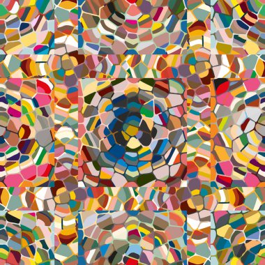 soyut renkli mozaik seamless modeli