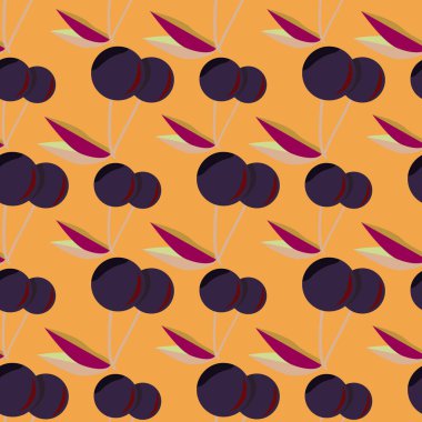 Kiraz için arka plan ile renkli seamless modeli. 