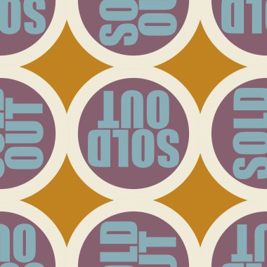 Dikişsiz desen, vektör çizim sattı