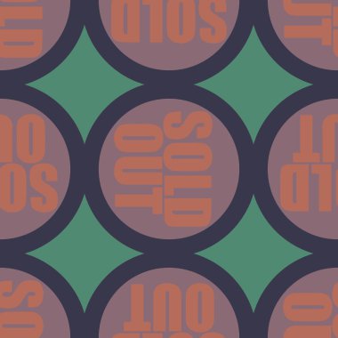 Dikişsiz desen, vektör çizim sattı